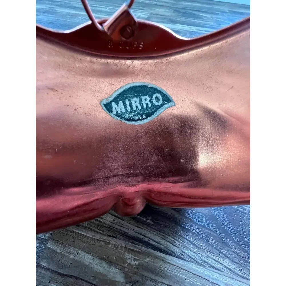 Vintage Mirro Butterfly Mold | Copper-Tone Aluminum Jell-O Pan | MCM Decor